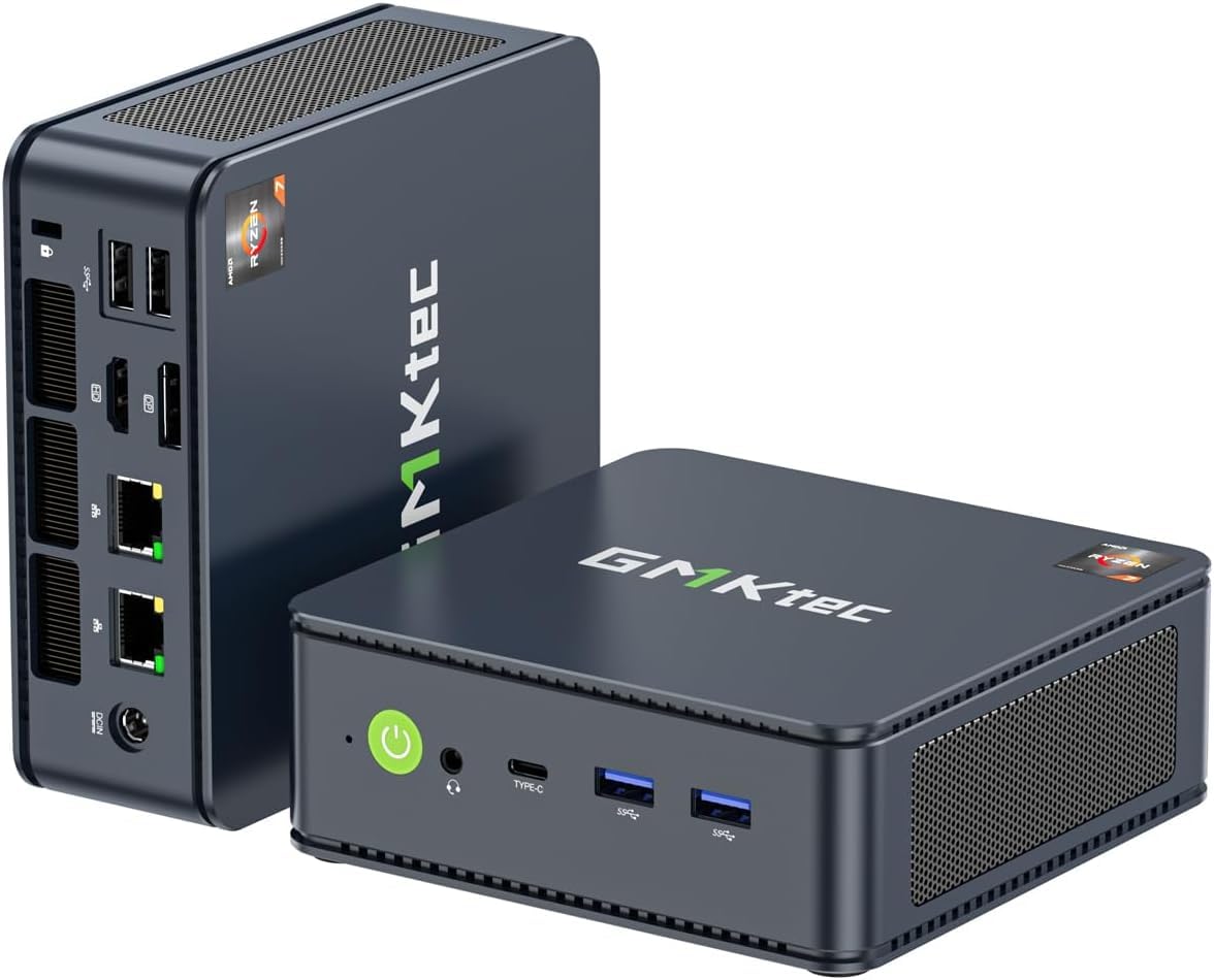 GMKtec ミニPC AMD Ryzen 7 5825U (8C/16T 最大 4.50GHz) mini pc 16GB